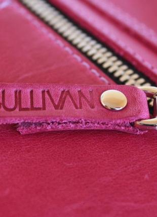 Сумка жіноча шкіряна маленька клатч sullivan 2618 (25) фуксія6 фото