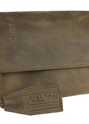 Сумка чоловіча маленька барсетка клатч sullivan 3227(32) оливкова