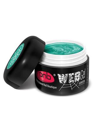 Гель павутинка зелений pnb / uv / led web gel green