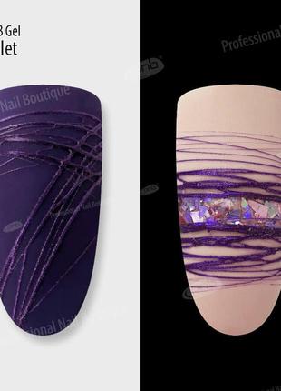Гель павутинка фіолетовий pnb / uv / led web gel violet3 фото