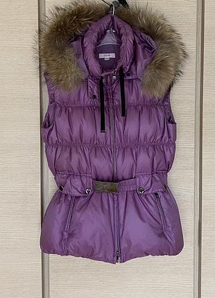 Жилетка пуховик зимний премиум класса laurel размер м
