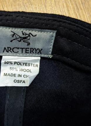 Зимняя шерстяная кепка бейсболка arcteryx7 фото