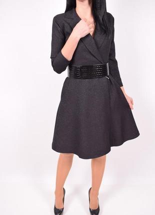 Шикарне плаття з поясом esito з люрексовою ниткою