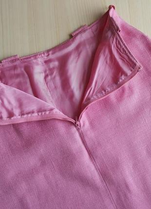 Юбка розовая трапеция мини с карманами а силуэта xs2 фото