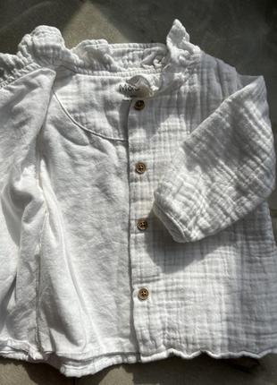 Муслиновая рубашка блуза3 фото