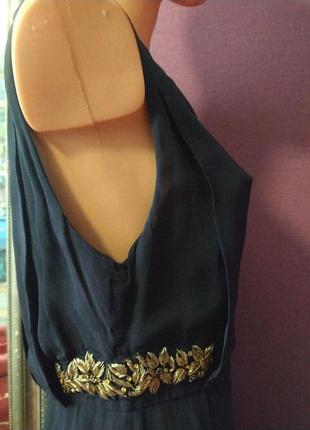 Роскошное платье с ручной вышивкой zara3 фото