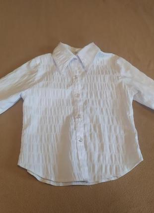 Детская рубашка белая