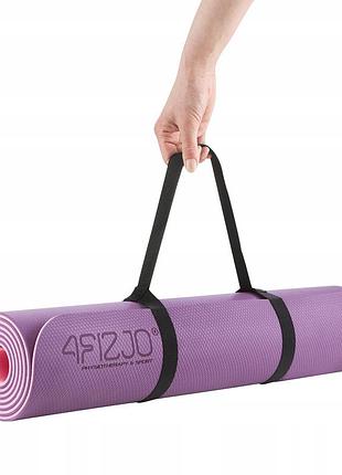 Коврик (мат) спортивный 4fizjo tpe 180 x 60 x 0.6 см для йоги и фитнеса 4fj0388 violet/pink