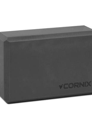 Блок для йоги cornix eva 22.8 x 15.2 x 7.6 см xr-0099 black