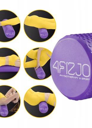 Массажный ролик 4fizjo care+ eva 60 x 15 см (валик, роллер) 4fj0522 purple7 фото