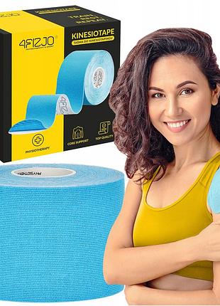 Лента кинезиологическая (кинезио тейп) 4fizjo 5 см x 5 м 4fj0538 sky blue