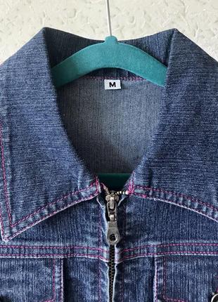 Детский джинсовый пиджак для девочки 3