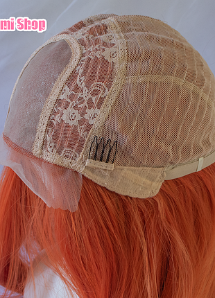 Парик рыжий с имитацией роста волос3 фото