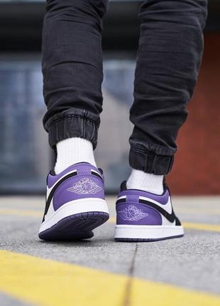 Nike jordan 1 retro low violet5 фото