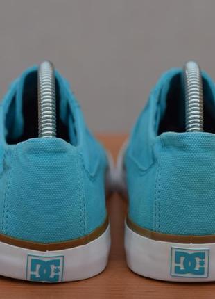 Голубые кеды, кроссовки dc shoes, 40 размер. оригинал3 фото