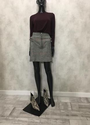 Мега крута трендова спідничка з замком колечком в переди від topshop4 фото