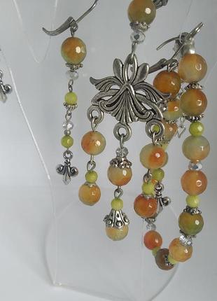 Йой-який-агат!!! перідот. набір, комплект.