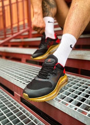 Кроссовки мужские nike air max 720 2020 черные/золотистые (найк аир макс, кросівки)2 фото