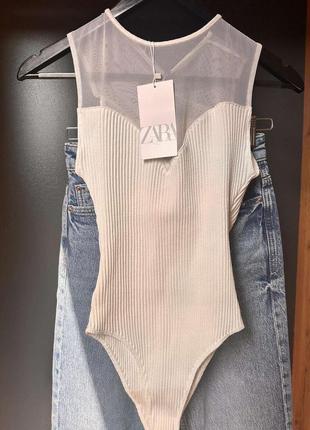 Боди в рубчик zara1 фото