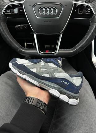 Мужские кроссовки asics gel-nyc navy white