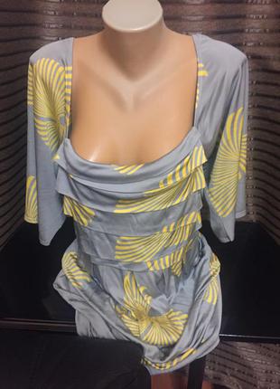 Новое шикарное коктельное фирменное платье размер 12-14 с этикетками1 фото