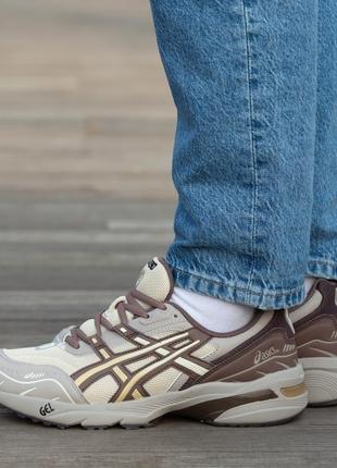 Кроссовки asics gel 1090 beige brown