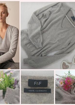 Стильний фірмовий якісний натуральний кашеміровий базовий светр
