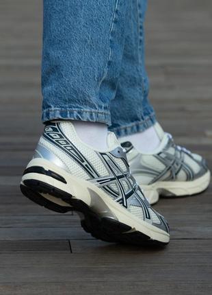 Кроссовки asics gel 1130 silver white 5