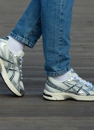 Кроссовки asics gel 1130 silver white 7