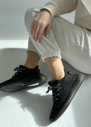 Кроссовки женские черные сетка текстиль изи спорт
