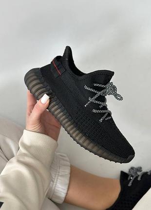 Кроссовки женские черные сетка текстиль изи спорт