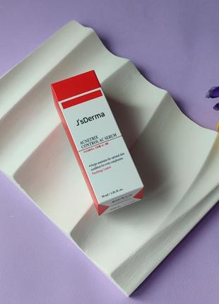 Серум успокаивающий с ниацинамидом и цинком j'sderma acnetrix control ac serum