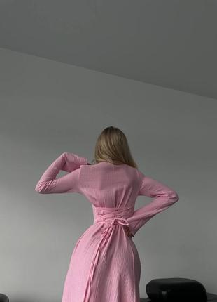 Платье с корсетными защипами🌸2 фото