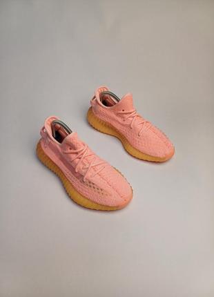 Adidas yeezy boost 350, розовые кроссовки