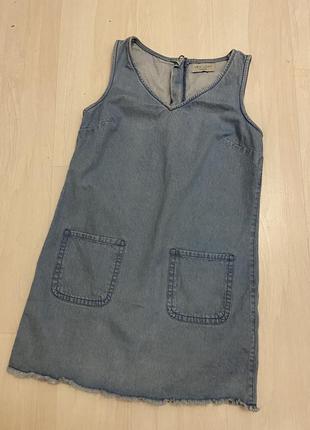 Стильный джинсовый сарафан/платье деним1 фото