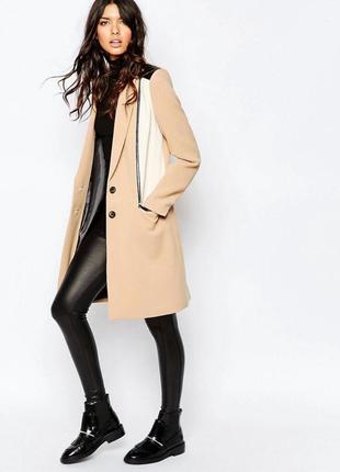 Жіноче пальто довгий жакет у стилі color block, розмір 44-482 фото