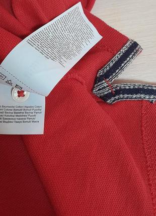 Шикарне бавовняне поло червоного кольору s. oliver made in in indonesia, 💯 оригінал5 фото