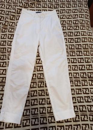 Белые прямые брюки m&amp;s collection