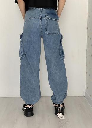 Детские джинсы карго zara для девочки/детские джинсы карго зара на девочке