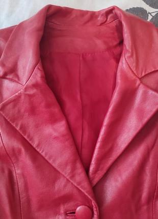 Качественная кожаная куртка, пиджак maranta италия xs-s4 фото