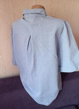 Винтажная хлопковая рубашка сорочка жіноча блуза с вышивкой этно мотив2 фото