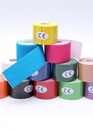 Кінезіо тейп, кінезіологічна стрічка kinesiology tape червоний6 фото