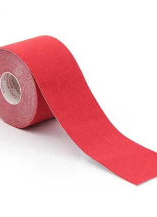 Кінезіо тейп, кінезіологічна стрічка kinesiology tape червоний1 фото