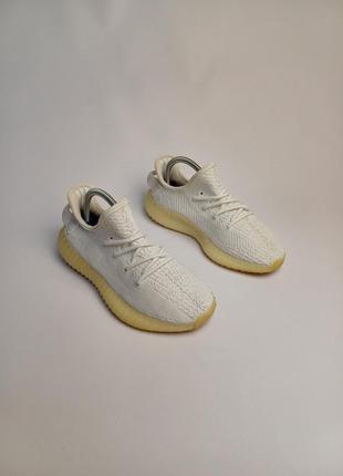 Adidas yeezy boost 350, белые кроссовки