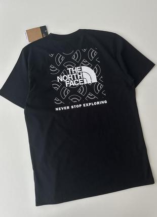 Футболка the north face черная