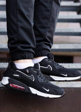 Кроссовки nike air max 90 black white