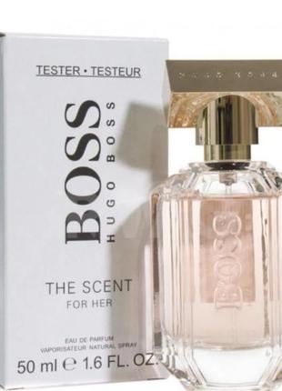 Оригінал hugo boss the scent for her 50 ml tester ( хьюго бос зе сент ) парфумована вода