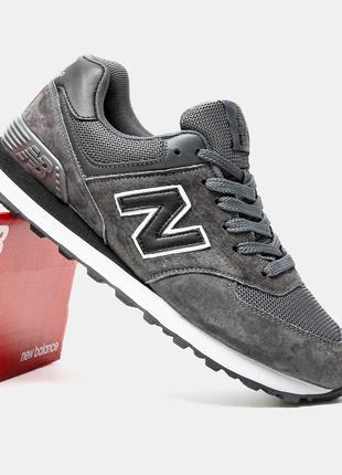 Кроссовки new balance 574 dark grey10 фото