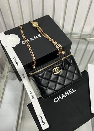 Сумка chanel кожа коробка, пыльник, карты, лента, камея