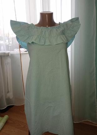 Плаття 👗 бірюзове в цяточку, туреччина